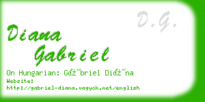 diana gabriel business card